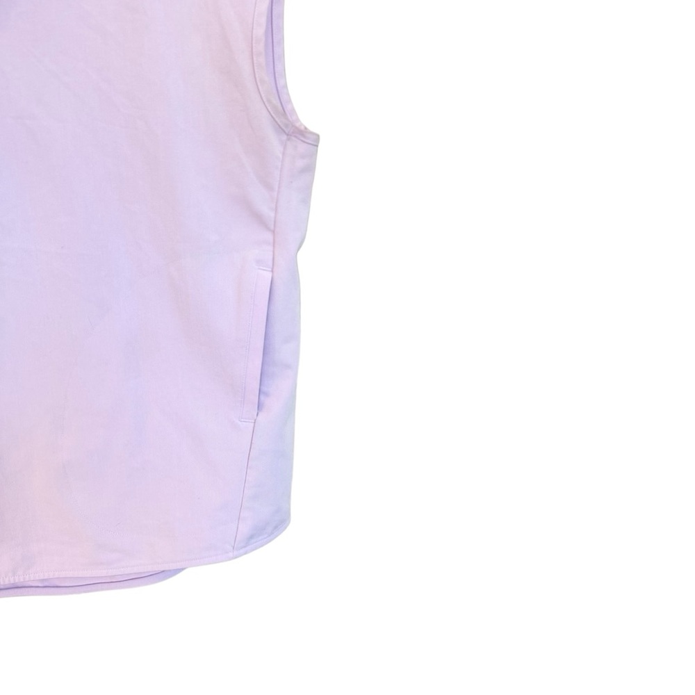 Figs Lavender Cap-Sleeve Henley Scrub Top - Picture 11 of 14